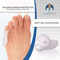 Dr. Frederick's Original bunionette cushion supports comfort during long walks in sneakers.