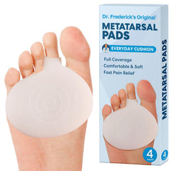 Dr. Frederick's Original metatarsal pads provide ball-of-foot cushion for quick comfort.