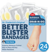 Dr. Frederick's Original SoftStick Toe Pack blister bandages protect toes during runs.