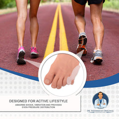 Dr. Frederick's Original soft gel cushion providing outer-foot padding near the pinky toe.