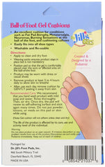 Dr. Jill's Cojines Gel bola del pie, uso reutilizable y adhesivo estable