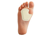 Dr. Jill's Foot Pads packaging for sesamoid pad right, showing discreet forefoot relief.