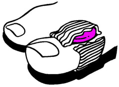 Dr. Jill's Foot Pads are washable and reusable for ongoing toe relief.