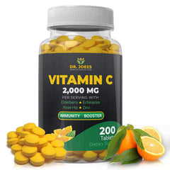 Dr. JOEL'S Immune 2000mg bottle front for daily immune support.