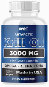 Dr. JOEL'S MOM NUTRIX Antarctic krill oil bottle front for daily omega-3 support.