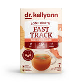 Dr. Kellyann Fast Track Bone Broth packets pour for a quick, nourishing sip