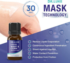 Dr. Luke 17% salicylic acid formula for stronger wart and corn care.
