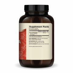 Dr. Mercola Ashwagandha capsules close-up showing vegetarian formula