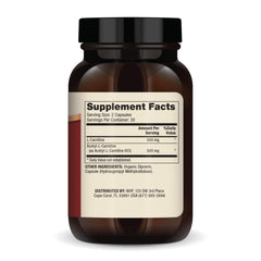 Dr. Mercola Carnitine Complex bottle cap reveals freshness nitrogen bubble preserving potency.