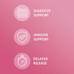 Label highlights Lactobacillus strains for feminine health support.