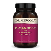 Dr. Mercola D-Mannose Cranberry bottle with capsules for urinary tract support