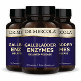 Dr Mercola Gallbladder Enzymes bottle front for post-surgery digestive support.