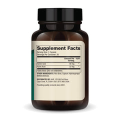 Dr. Mercola Humic Fulvic Acid Complex capsules shown for digestive comfort and immune support