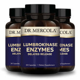 Dr. Mercola Lumbrokinase bottle with delayed-release formula for better absorption.