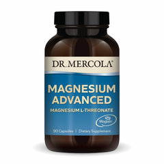 Dr. Mercola Magnesium Advanced bottle front showing 90 capsules for daily wellness support