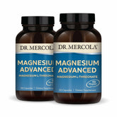 Dr. Mercola Magnesium Advanced bottle highlighting Magtein magnesium L-threonate for daily brain support