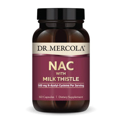 Dr. Mercola NAC with Milk Thistle capsules for daily antioxidant support
