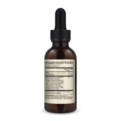 Dr. Mercola bitters liquid drops pour beside glass for convenient use