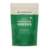 Dr. Mercola Organic Fermented Greens 90 servings container for easy daily greens