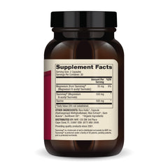 Dr. Mercola Taurine Advanced capsules close-up with two capsules per serving