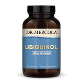 Dr. Mercola Ubiquinol bottle cap close-up highlighting energy support