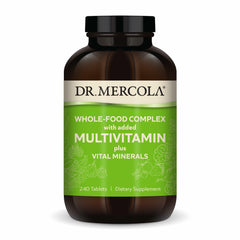 Dr. Mercola Whole-Food Complex bottle pour for easy daily supplementation