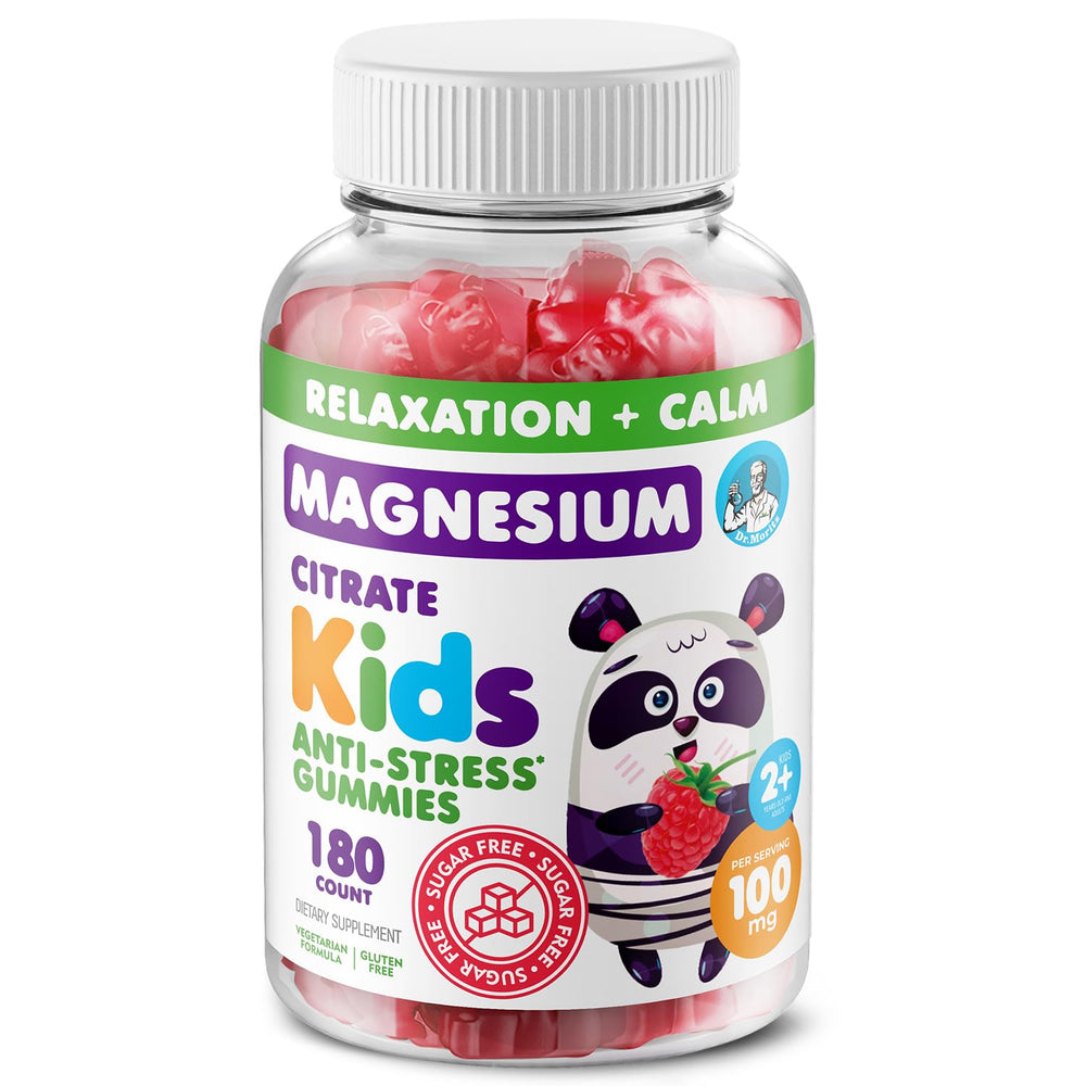 DR. MORITZ sugar-free calm magnesium gummies bottle front for sleep support.