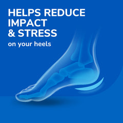 Dr. Scholl's Heel Cushions soft gel cushioning keeps feet comfortable in any shoe.
