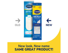 Memory foam cushioning in Dr. Scholl's Air-Pillo insoles molds to your foot.