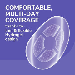 Dr. Scholl's Bunion Cushions adhesive lasts up to 12 hours of wear.