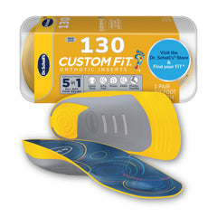 Dr. Scholl’s Custom Fit orthotics with arch support for targeted comfort all day.