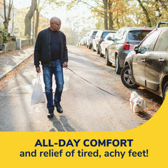 Dr. Scholl's Float-On-Air insoles are lightweight for easier wear.
