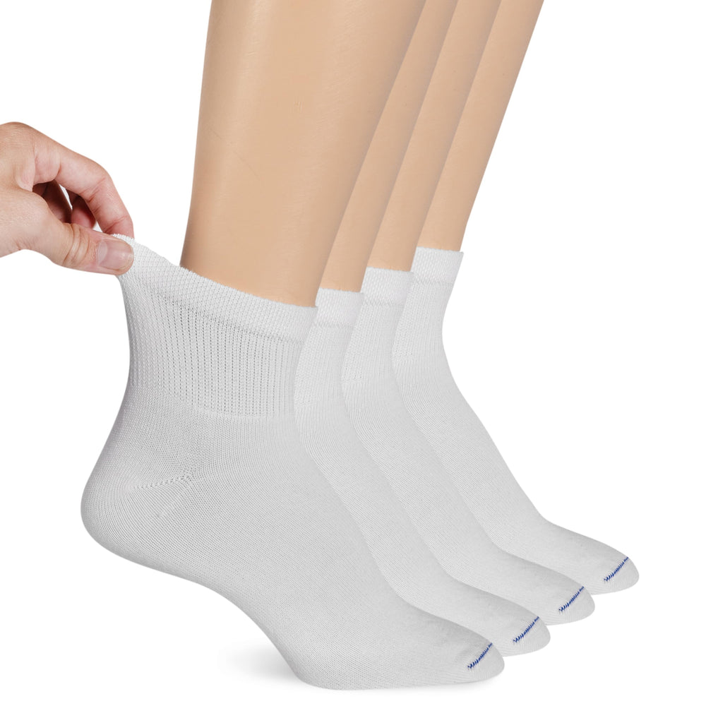 Dr. Scholl's medias blancas para mujer, paquete de seis pares, uso diario.