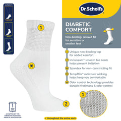 Calce estable sin apretar con Dr. Scholl's medias para caminar.