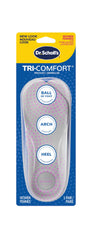 Dr. Scholl's Tri-Comfort orthotics provide heel cushioning for daily wear.