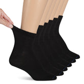 Dr. Scholl's diabetes socks in black with a non-binding comfortable fit.