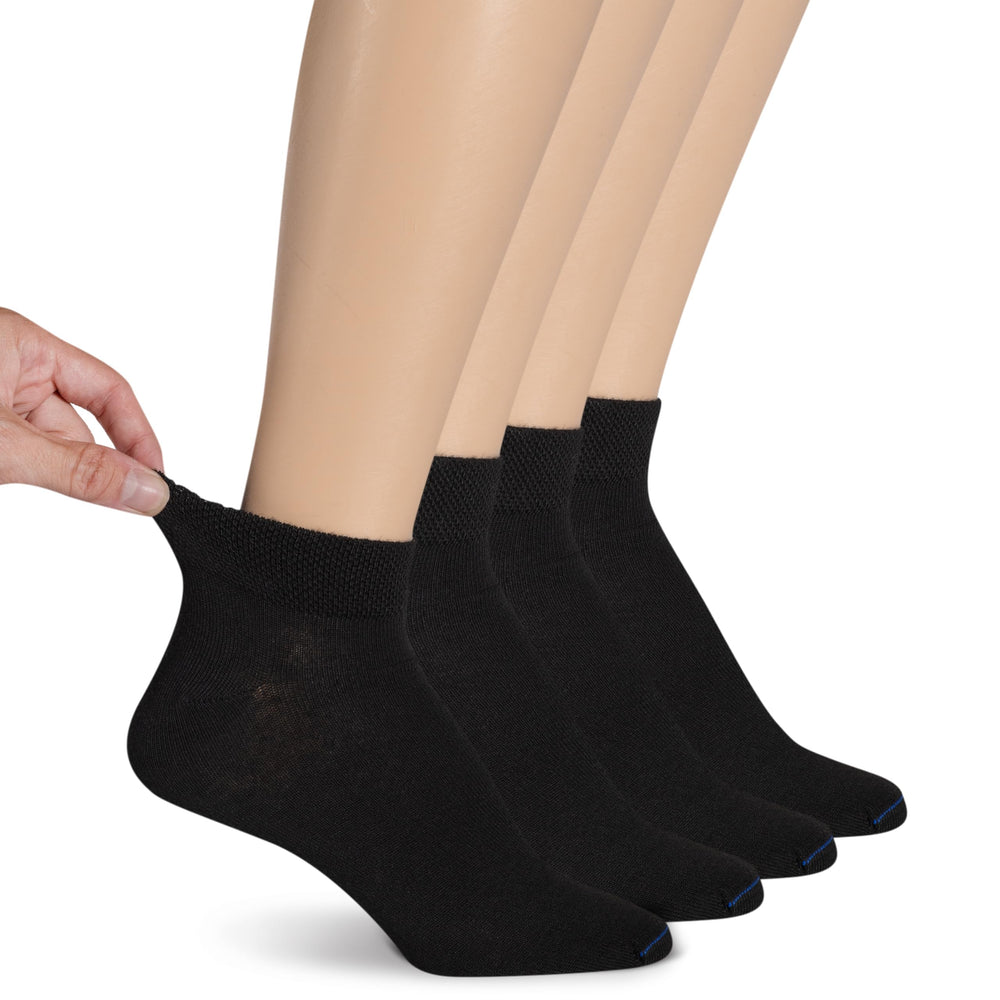 Calcetines Dr. Scholl's para diabetes, negro, par cómodo todo el día.