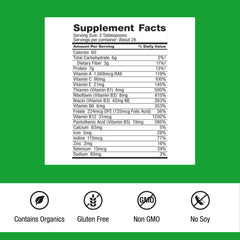 Dr. Schulze's SuperFood Plus bottle with scoop ready for daily energy.