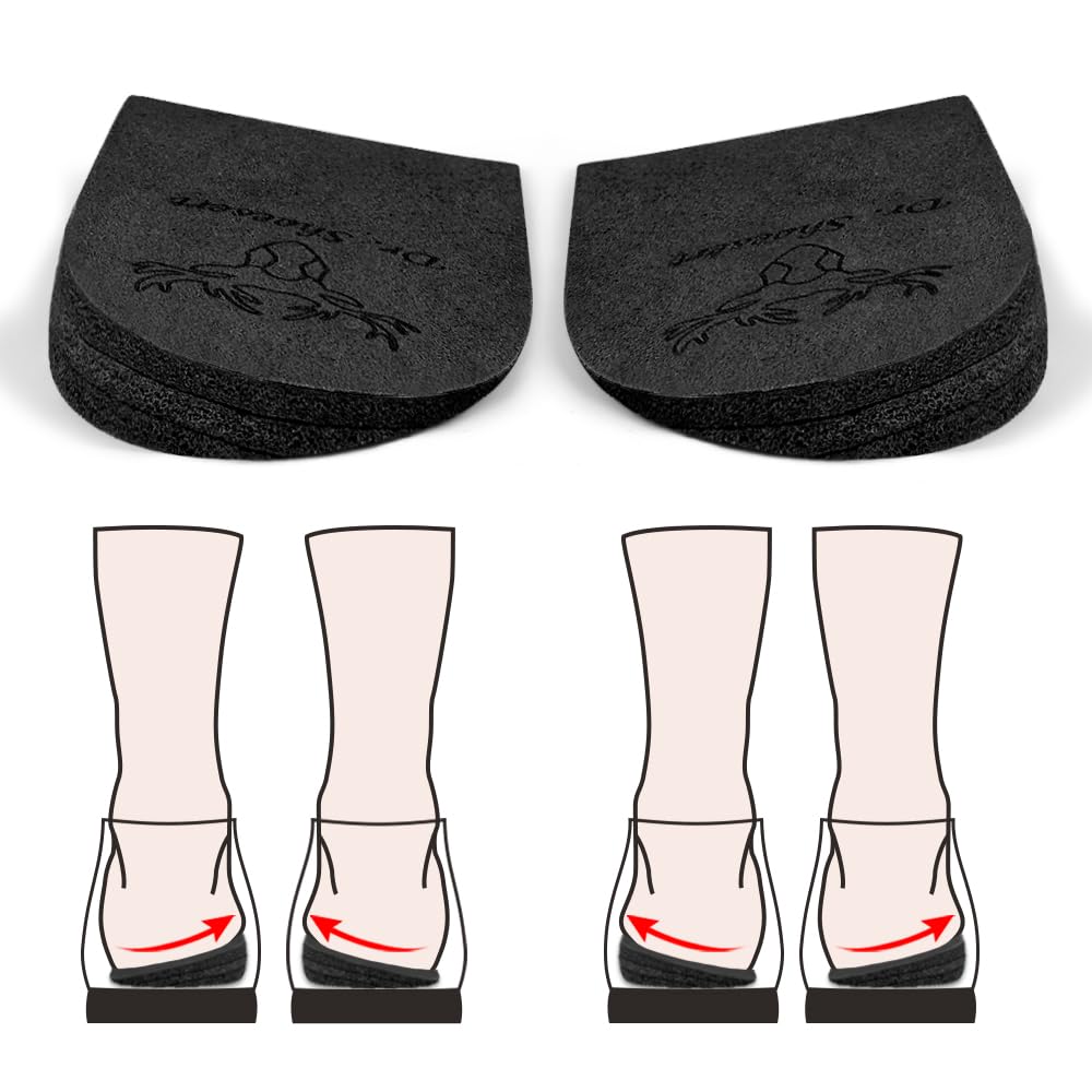 Dr. Shoesert 3-layer heel wedge design with adjustable height for personalized support.