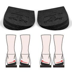 Dr. Shoesert 3-layer heel wedge design with adjustable height for personalized support.