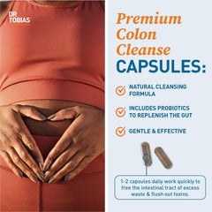 Dr. Tobias Colon Cleanse label emphasizes GMP quality and safety.