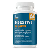Dr. Tobias Digestive Enzymes bottle close-up showing the label for digestion support