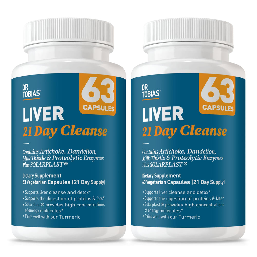 Dr. Tobias Liver 21 Day Cleanse bottle with label; supports natural detox routines.