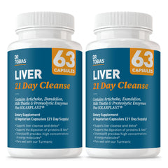 Dr. Tobias Liver 21 Day Cleanse bottle with label; supports natural detox routines.