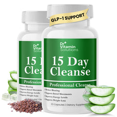 DR VITAMIN SOLUTIONS 15 Day Gut Cleanse bottle supports daily detox