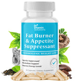DR VITAMIN SOLUTIONS fat burner bottle for convenient daily use and routine support.