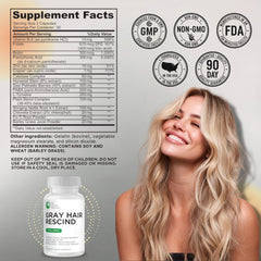 DR VITAMIN SOLUTIONS Gray Hair Rescind capsules close-up for easy daily intake