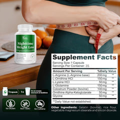 DR VITAMIN SOLUTIONS Nighttime Fat Burner tablets for easy nightly use.
