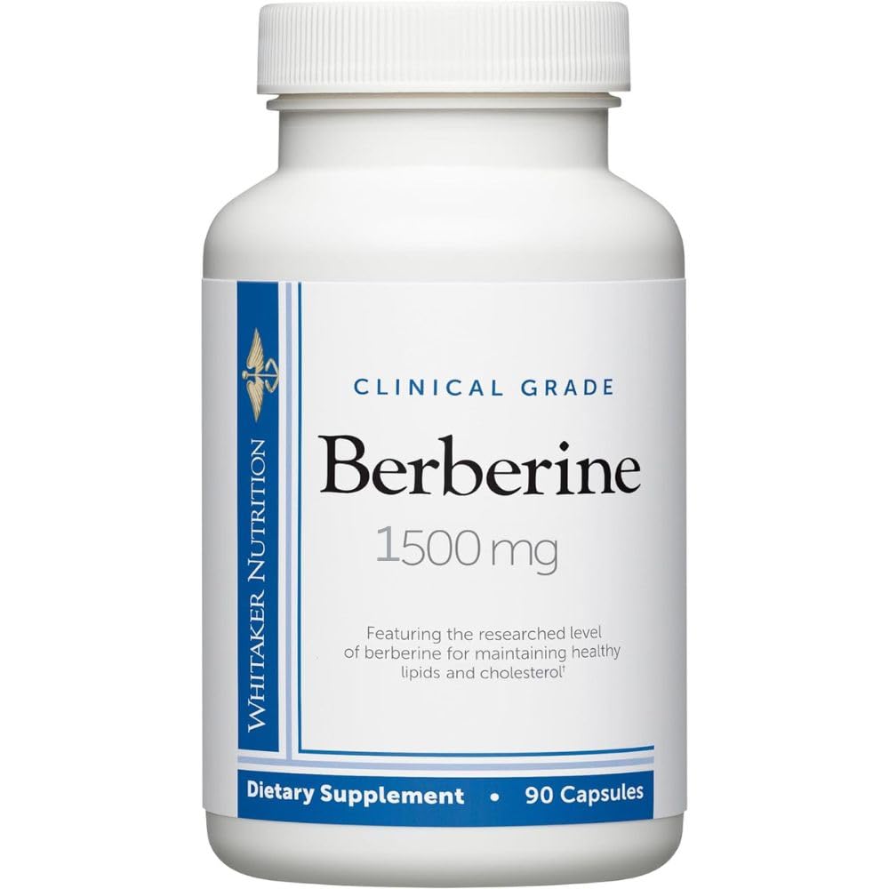 Dr. Whitaker Clinical Grade Berberine bottle for daily 1,500 mg dosage supporting wellness