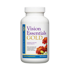 Dr. Whitaker Vision Essentials Gold bottle front for daily eye support